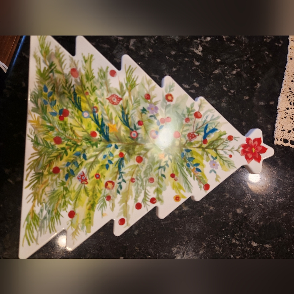 🎄 Pioneer Woman Christmas Tree Holiday Cookie Container